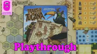 Trails of Tucana, Playthrough with rules & first impression #flipandwrite #familygame