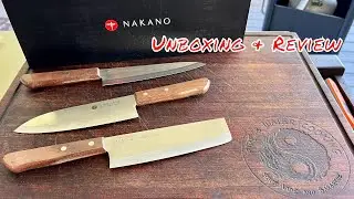 Nakano Wooden Series Japanese Knife Set Unboxing and Review