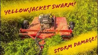 Swisher Mowing Pasture & Hunting Blind Destroyed!