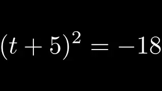 Learn how to solve a quadratic equation with the square root property