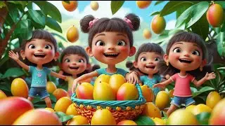 Happy Kids Enjoy Mango Basket Fun | Sweet Kids Rhyme | Rhyme Land