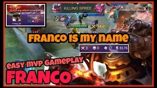 FRANCO MVP GAME PLAY | MY BEST TANK | TANK USER | SOLO GAMER | MOBILE LEGENDS