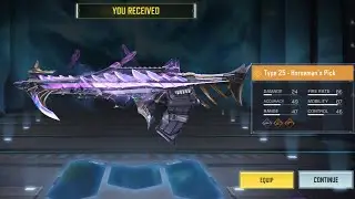 New Legendary Type 25 Horseman's Pick  full draw opening and gameplay #codmobile #callofduty