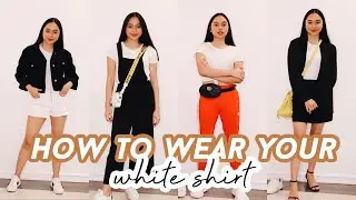 12 WAYS TO WEAR YOUR WHITE T-SHIRT! | ThatsBella