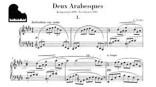 Debussy Arabesque No.1 | 드뷔시 아라베스크 1번 | 악보(score, sheet)