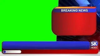 SK NEWS Breaking Bumper, Lower Third, and 3D Animation Logo | KHAN GFX