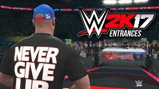 WWE 2K17 John Cena Entrance & Nakamura & Carmella Entrances