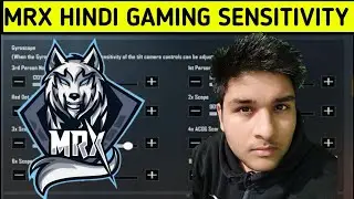 MRX HINDI GAMING SENSITIVITY | MRX SENSITIVITY | BEST SENSITIVITY SETTINGS IN PUBG MOBILE