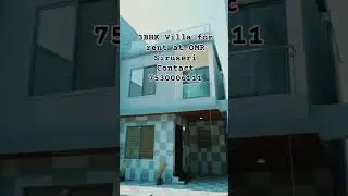 Villa for rent @ OMR #leo #omr #vijay #chennai #tcs #siruseri #ecr #chennai