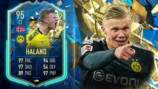 95 TOTS HAALAND PLAYER REVIEW | THE BEST FINISHER IN THE GAME? | #FIFA20 ULTIMATE TEAM (DIV RIVALS)