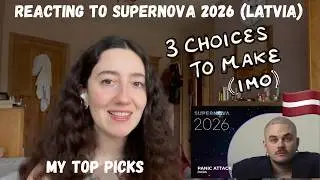 LATVIA &lsquo;SUPERNOVA&rsquo; 2026 - REACTING TO THE LINEUP (LATVIAN NATIONAL FINAL 🇱🇻)