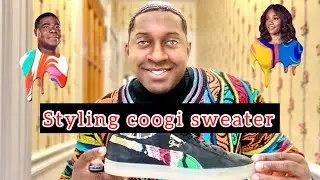 Coogi Sweater with puma x Coogi sneakers