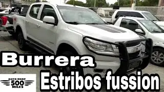 Estribos fussion y Burrera 500 miles autoshop para Chevrolet S10 y colorado