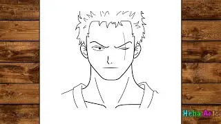 How to draw Zoro | Zoro from One Piece step by step | Easy anime drawing for beginners tutorial