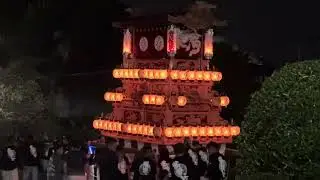 2025 愛媛西条風伯神社祭、だんじり運行、夜の部‼️