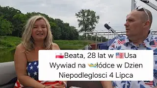 Beata | Polka w Ameryce 28 lat | Wywiad na łódce w Dzień Niepodległości | Emigracja USA