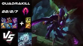 JUNGLE Kha'Zix vs Viego [QUADRAKILL] - NA Grandmaster Patch 26.1