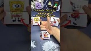 Cartoon character change card that can change 4 pictures! #kindergarten #diy #origami #cartoon