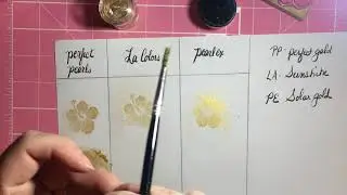 Perfect Pearls, LAColors and PearlEx comparison