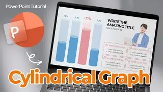 Cylindrical Chart Graph PPT Design
