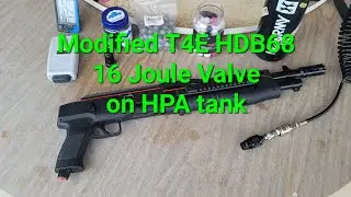 Модифицированный T4E HDB68 16 джоулей на HPA-баке