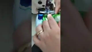 pregando punho de ribana,em tecido sublimado!