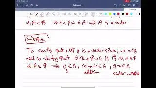 Vector Subspace + Examples  | Linear Algebra (الجبر الخطي)