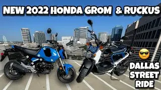 2022 Honda Grom & 2022 Honda Ruckus | Dallas Street Ride