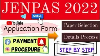 JENPAS 2022 || APPLICATION FORM FILL UP || DETAIL STEP BY STEP