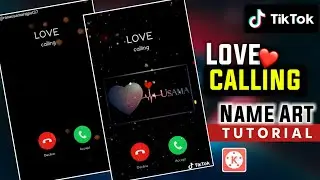 Trending Tiktok Love Calling Name Art States Editing | Heart Beat Name Art | Usama Rajput.