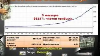 Советник  более 6600 % за 9 месяцев D-fx trend-setka3.1