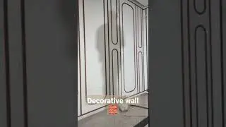decorative Wall 🧱 only round molding make by MDF material
