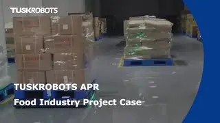 🔝TUSKROBOTS facilitates the automation upgrade of logistics in food company warehouses🎉🎉