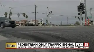 New pedestrian traffic signal installed in Henderson