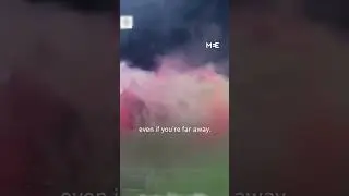 Fans of the Moroccan team Raja chant in support of Palestine