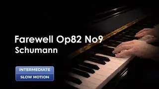 R. Schumann: “Abschied”, from “Forrest Scenes”, Op. 82 No. 9, Slow Motion Piano Tutorial