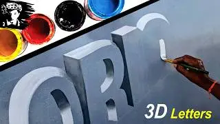 Sign Painting idea Lettering 3D Art Orion Design Writing in English - key of arts