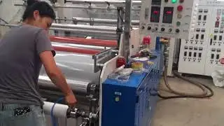 Double Layer Stretch Film Machine Operated by the Beauty
