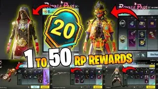 MONTH 20 ROYAL PASS // 1 TO 50 RP // M20 ROYAL PASS LEAKS (M20 ROYAL PASS REWARDS PUBG MOBILE/BGMI)
