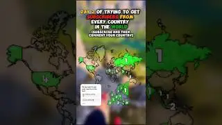 Day 2 of trying to get subscribers from every country in the world #subscribe #mapping #geography