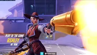 IDDQD ASHE MAIN - GOLD DMG! POTG! [ OVERWATCH SEASON 24 TOP 500 ]