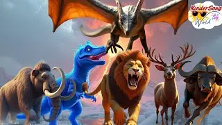ABC Prehistoric Animal Sound Song 🦣🦖 | Learn Animal Sounds from A to Z | KinderSong World