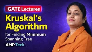 Gate lectures(minimum spanning tree)kruskal's algorithm for finding the minimum spanning tree