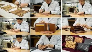 Inside the Luxury Factory &ndash; (Full Process) Making Frog Skin Wallets