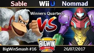 BigWinSmash 16 - Winners Quarters - Sable (Donkey Kong) v Nommad (Samus)