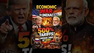 500% US Tariffs on India?! 🇮🇳 America&rsquo;s Economic War Explained in 60 Seconds