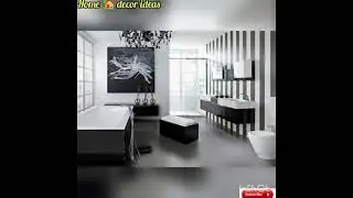 modern black and white bathroom design and decorations ideas