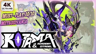 Kotama and Academy Citadel DEMO Gameplay 4K/60fps #metroidvania #indie