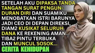 KUTANDA TANGANI SURAT UNDUR DIRI! SAAT SUAMI TUNJUK ISTRI BARUNYA JADI CEO &ndash; TIBA2 PINTU TERBUKA...