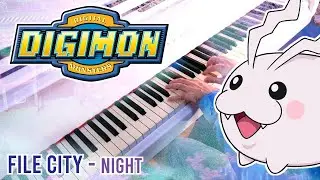 File City &middot; Night &ndash; Digimon World | Relaxing Piano cover &middot; 2025